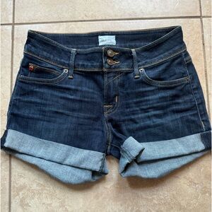 Hudson - Croxley Mid Thigh Cuffed Jean Shorts - Size 26